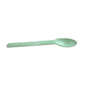 CCF Premium PP bio-base plastic wide handle dessert spoon- green 1000 Pieces/Case