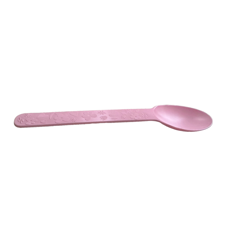 CCF Premium PP bio-base plastic wide handle dessert spoon- pink 1000 P ...
