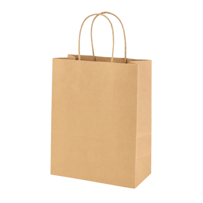 CCF Eco-Friendly Heavy Duty Kraft Paper Shopping Bag #1 - 275 Pieces/Case