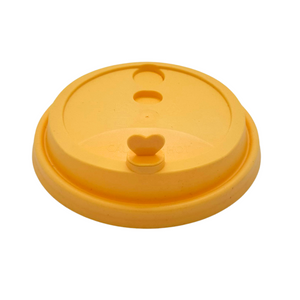 CCF 16-32OZ(D90MM) Premium PP Lid/Heart Stopper For PP Injection Cup - Orangesicle 1000 Pieces/Case