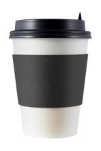 Load image into Gallery viewer, CCF Eco Friendly Disposable Corrugated Black Sleeve For Drink Cup - 1000 Pieces/Case