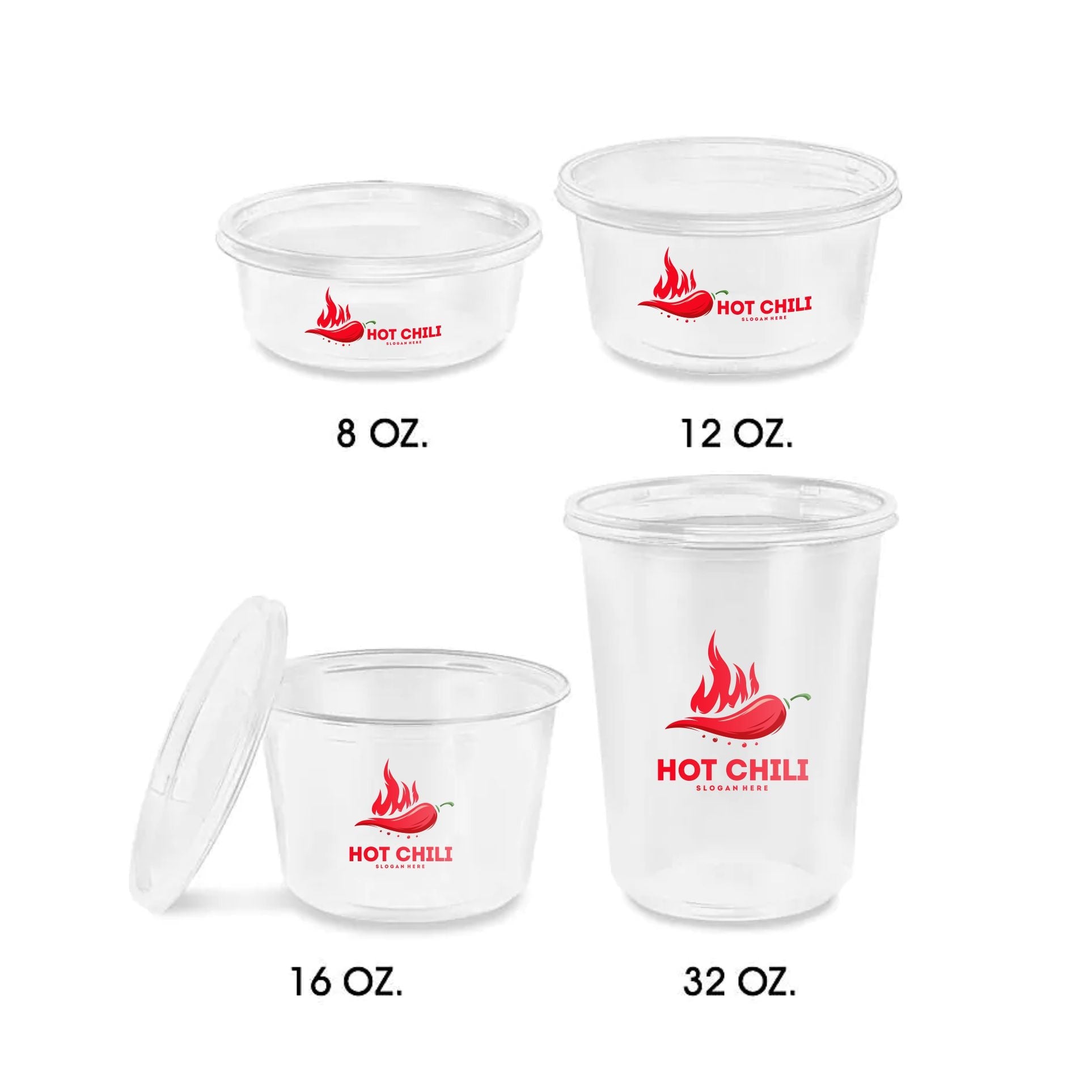 Custom Print Plastic Deli Containers