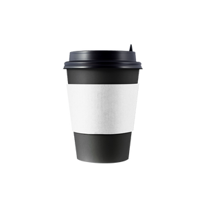 CCF Eco Friendly Disposable Corrugated White Sleeve For Drink Cup - 1000 Pieces/Case