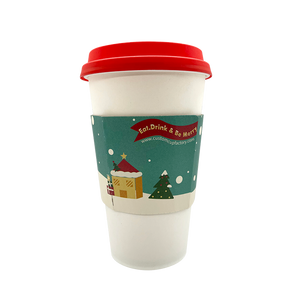 【Limited Sale】CCF Holiday Design Eco Friendly Disposable Corrugated Drink Cup Sleeves - 1000 Pieces/Case