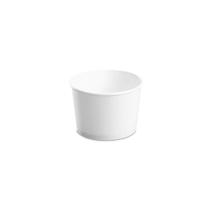 CCF 8OZ(D90MM) Paper Food Buckets (Hot/Cold Use) - White 1000 Pieces/Case