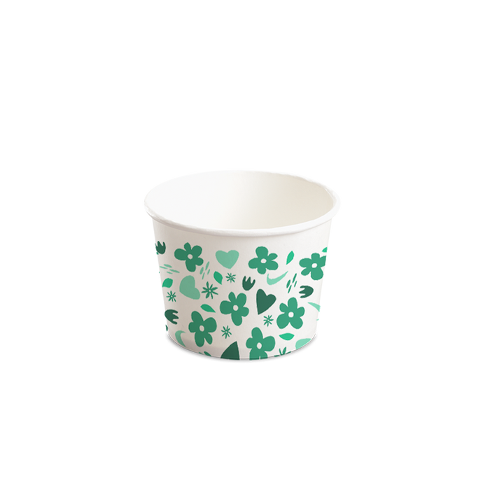 12OZ(D102MM) CCF Design Yogurt Paper Cup (Hot/Cold Use) - 1000 Pieces/Case