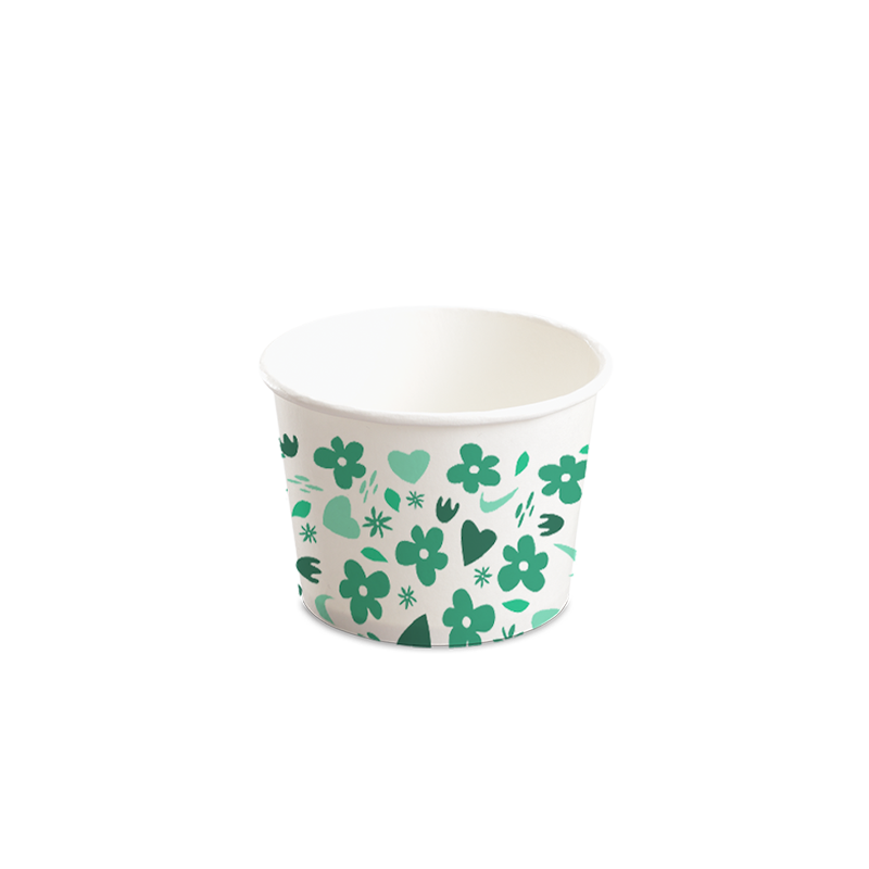 12OZ(D102MM) CCF Design Yogurt Paper Cup (Hot/Cold Use) - 1000 Pieces/Case