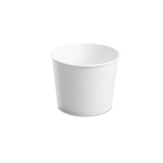 CCF 16OZ(D112MM) Yogurt Paper Cup (Hot/Cold Use) - White 1000 Pieces/Case