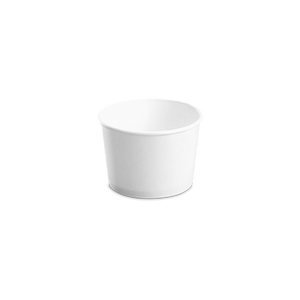 CCF 8OZ(D95MM) Yogurt Paper Cup (Hot/Cold Use) - White 1000 Pieces/Case