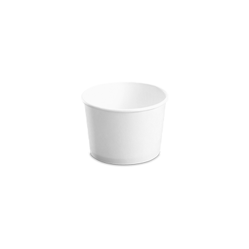 CCF 8OZ(D90MM) Yogurt Paper Cup (Hot/Cold Use) - White 1000 Pieces/Case