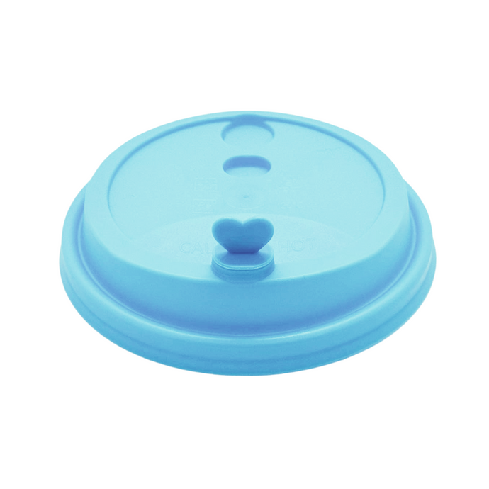 CCF 16-24OZ(D90MM) Premium PP Lid/Heart Stopper For PP Injection Cup - Blue 1000 Pieces/Case