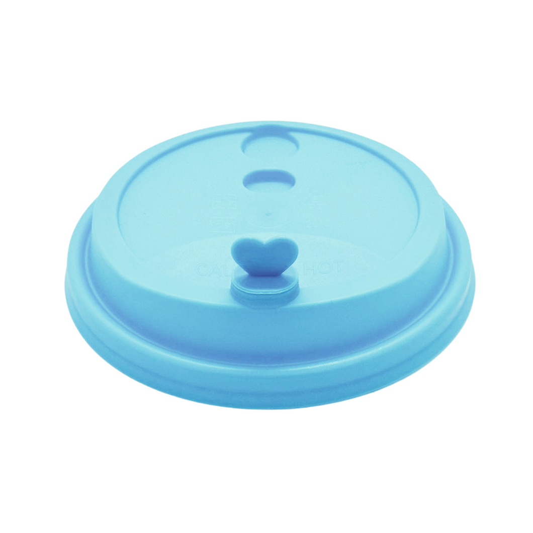 CCF 16-24OZ(D90MM) Premium PP Lid/Heart Stopper For PP Injection Cup - Blue 1000 Pieces/Case