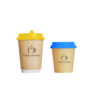 Custom Print Double Air Wall Paper Coffee Cups