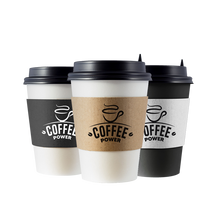 Load image into Gallery viewer, CCF Eco Friendly Disposable Corrugated White Sleeve For Drink Cup - 1000 Pieces/Case