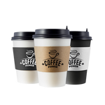 Custom Print Eco Friendly Disposable Corrugated Drink Cup Sleeves