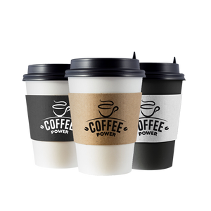 Custom Print Eco Friendly Disposable Corrugated Drink Cup Sleeves