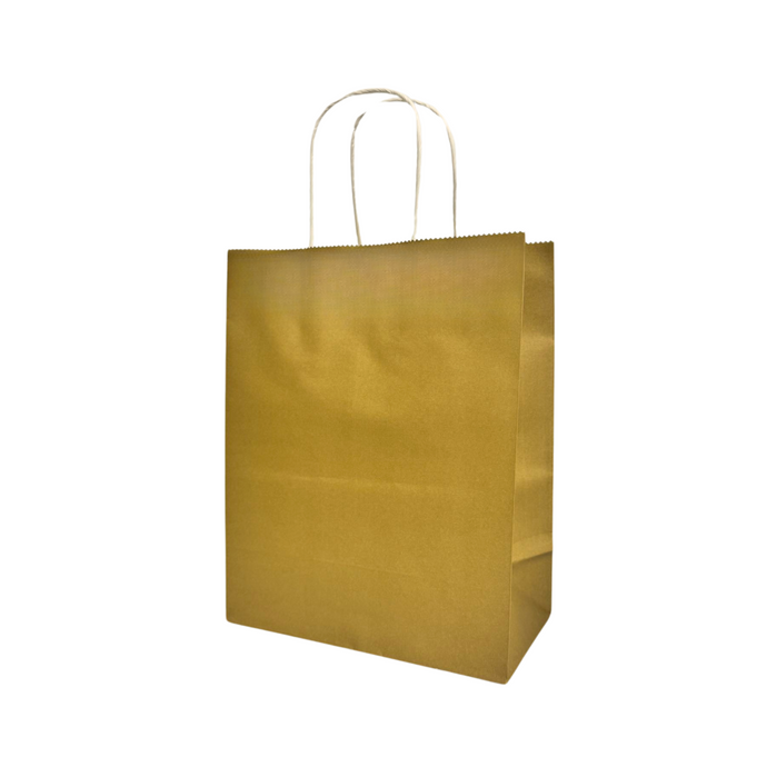 CCF ECO-friendly heavy duty 100GSM paper shopping bag #7 (gold color) - 350 pieces/case