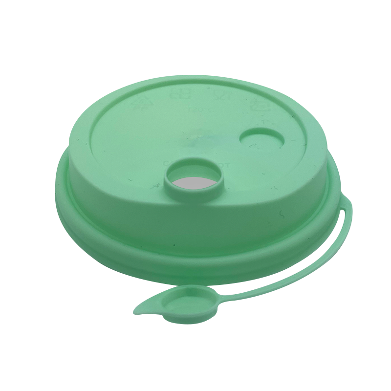 CCF 16-32OZ(D90MM) Premium PP Lid/Attached Stopper For PP Injection Cup - Green 1000 Pieces/Case