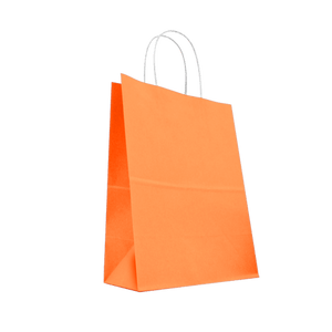 Medium Orange Kraft Bags 10ct