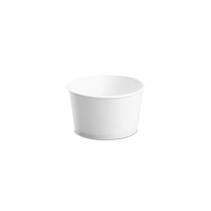 CCF 8OZ(D95MM) Paper Food Buckets (Hot/Cold Use) - White 1000 Pieces/Case