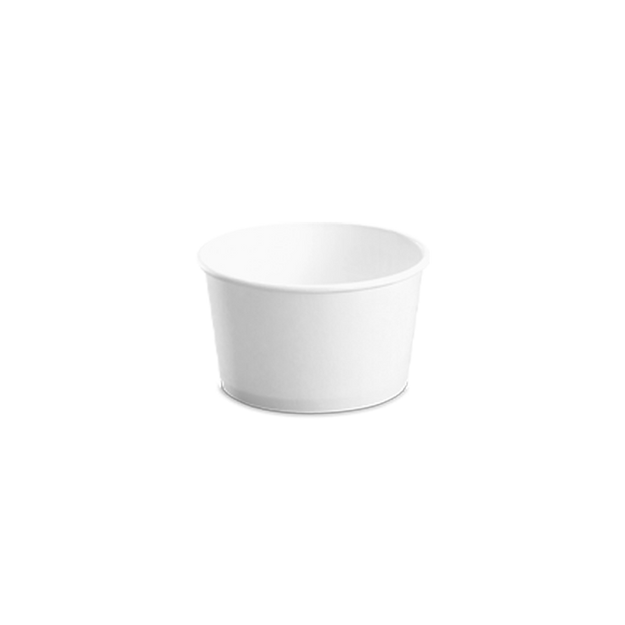 CCF 8OZ(D95MM) Paper Food Buckets (Hot/Cold Use) - White 1000 Pieces/Case