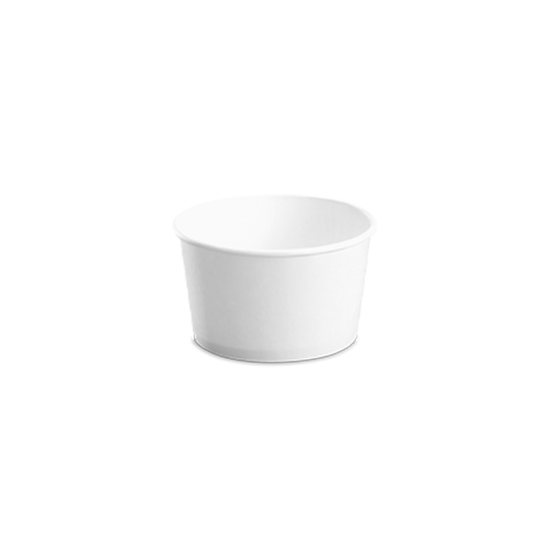 CCF 8OZ(D95MM) Paper Food Buckets (Hot/Cold Use) - White 1000 Pieces/Case