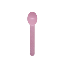 Load image into Gallery viewer, CCF Premium PP bio-base plastic wide handle dessert spoon- pink 1000 Pieces/Case