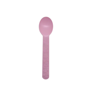 CCF Premium PP bio-base plastic wide handle dessert spoon- pink 1000 Pieces/Case