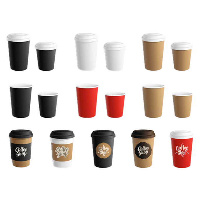 Custom Print PLA Lined Single Wall Paper Coffee Cups