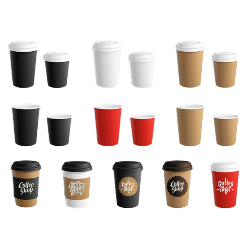 Custom Print PLA Lined Single Wall Paper Coffee Cups