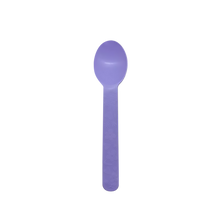 Load image into Gallery viewer, CCF Premium PP bio-base plastic wide handle dessert spoon- purple 1000 Pieces/Case