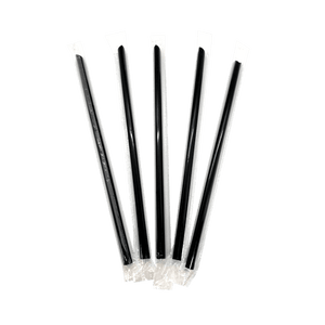CCF PP plastic drink straws - individually wrap black L9 6MM diameter – Custom  Cup Factory