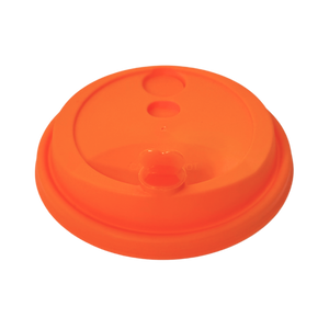 CCF 16-32OZ(D90MM) Premium PP Lid/Heart Stopper For PP Injection Cup - Tangerine 1000 Pieces/Case