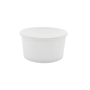 CCF 6OZ(D96MM) Ice Cream Paper Cup - White 1000 Pieces/Case