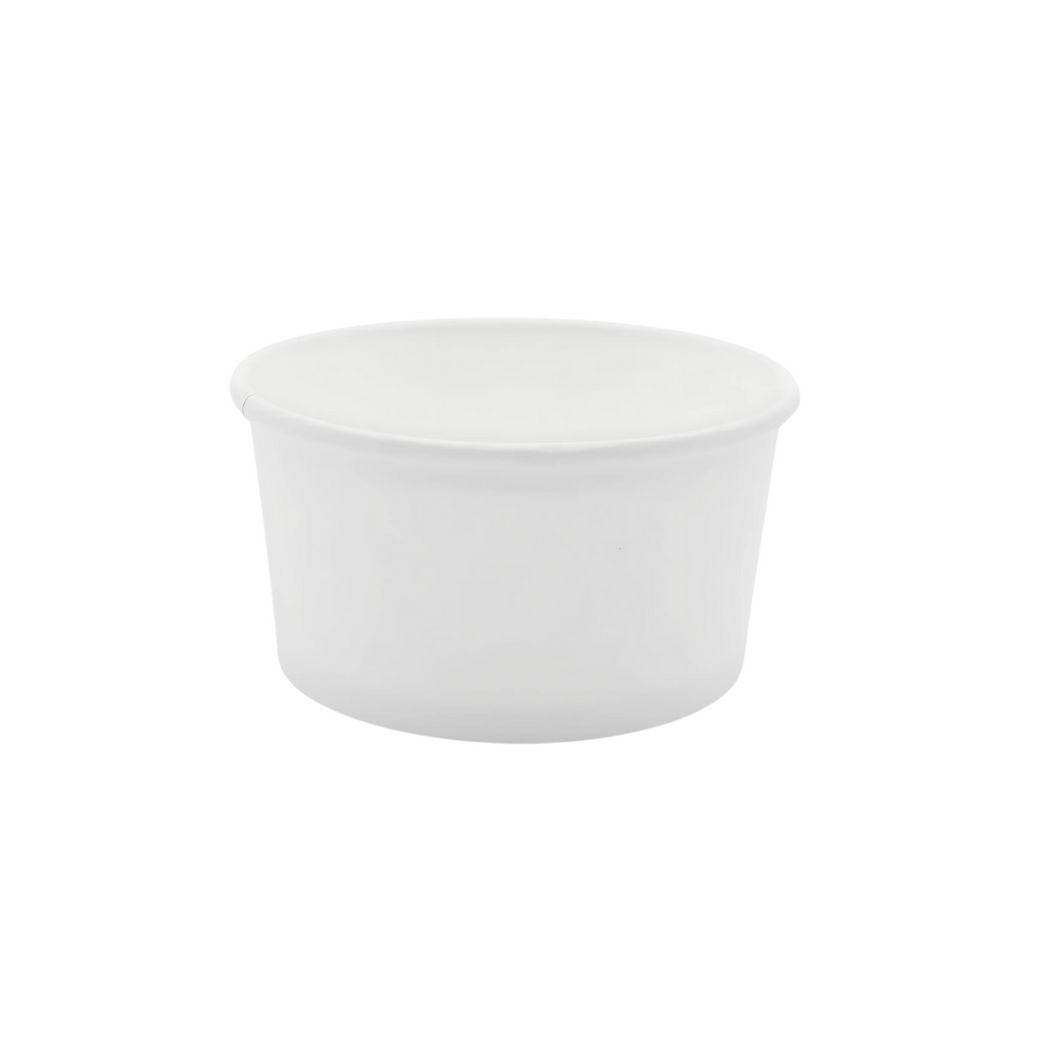 CCF 6OZ(D96MM) Ice Cream Paper Cup - White 1000 Pieces/Case