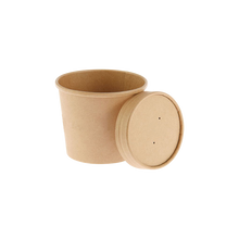 Load image into Gallery viewer, CCF 10OZ(D96MM) Soup Paper Container - Kraft 500 Pieces/Case