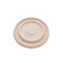 Load image into Gallery viewer, 16OZ(D165MM) 100% COMPOSTABLE Bagasse Molded Fiber Round Container Lid - 1000 Pieces/Case