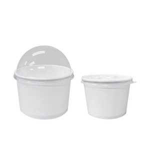 CCF 24OZ(D142MM) Yogurt Paper Cup (Hot/Cold Use) - White 600 Pieces/Case