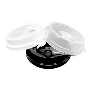 CCF 16-24OZ(D90MM) Premium PP Lid/Attached Stopper For PP Injection Cup - White 1000 Pieces/Case