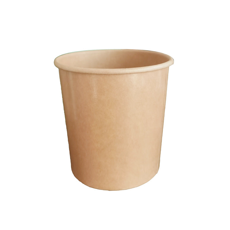 Choice 16 oz. White Double Poly-Coated Paper Food Cup with Vented Paper Lid  - 250/Case