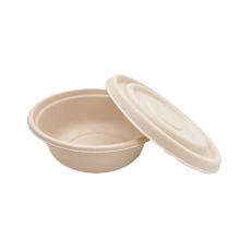 Load image into Gallery viewer, 16OZ 100% COMPOSTABLE Bagasse Molded Fiber Round Container - 1000 Pieces/Case