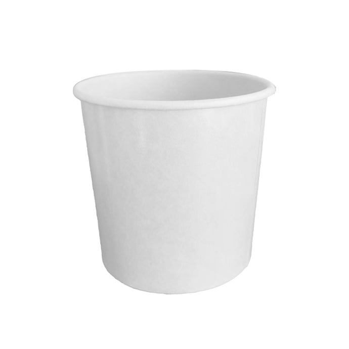 CCF 26OZ Ice Cream Paper Container - White 500 Pieces/Case