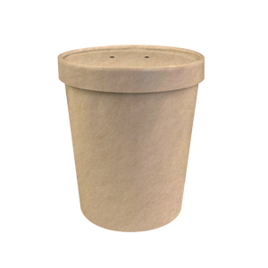CCF 32OZ(D115MM) Soup Paper Container - Kraft 500 Pieces/Case