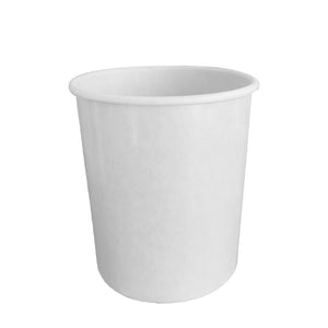 CCF 32OZ Ice Cream Paper Container - White 500 Pieces/Case