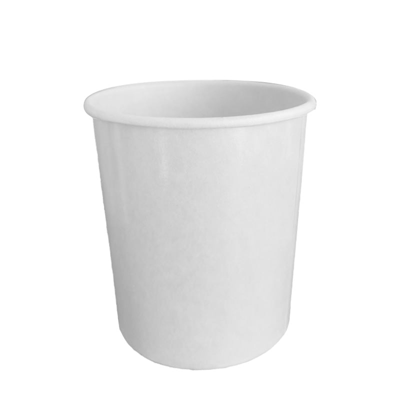 32 oz. Paper Food Containers With Vented Lids, To Go Hot Soup Bowls,  Disposable Ice Cream Cups, White [ 25 Sets]