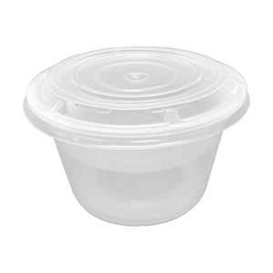 CCF 32OZ(D139MM) Premium PP Injection Plastic Soup Bowl with Insert & Lid - 50 Sets/Cases (Microwavable)