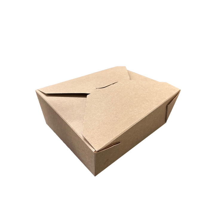 CCF 48OZ Paper Fold Meal Box - Kraft 300 Pieces/Case