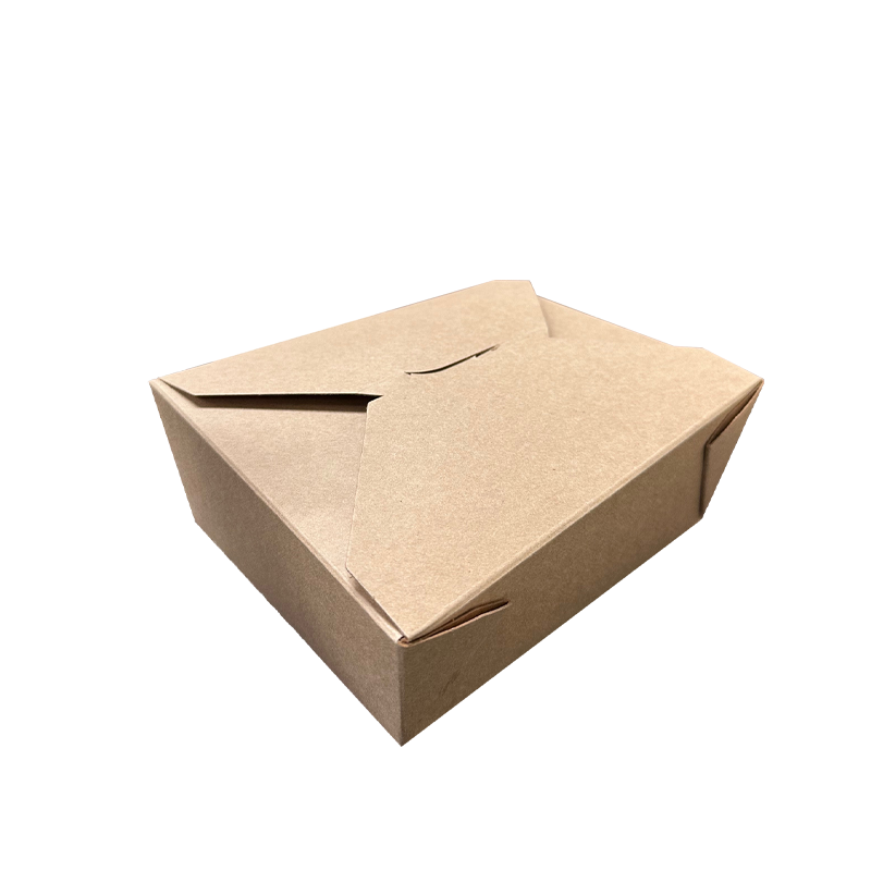CCF 48OZ Paper Fold Meal Box - Kraft 300 Pieces/Case