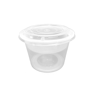 CCF 48OZ(D175MM) Premium PP Injection Plastic Soup Bowl with Insert & Lid - 50 Sets/Cases (Microwavable)