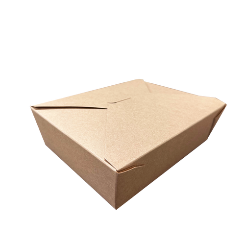 CCF 54OZ Paper Fold Meal Box - Kraft 200 Pieces/Case